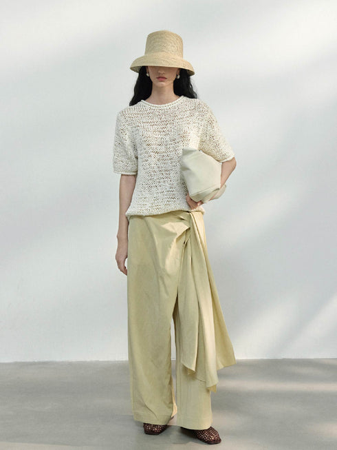Chalk Mesh Top
